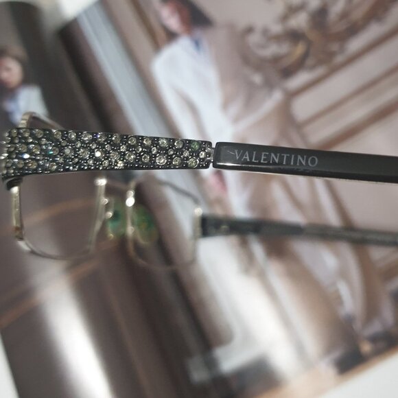 Valentino Eyeglasses Optical Frame with Case Women Fashion Formal Accessory Gift - Picture 2 of 8